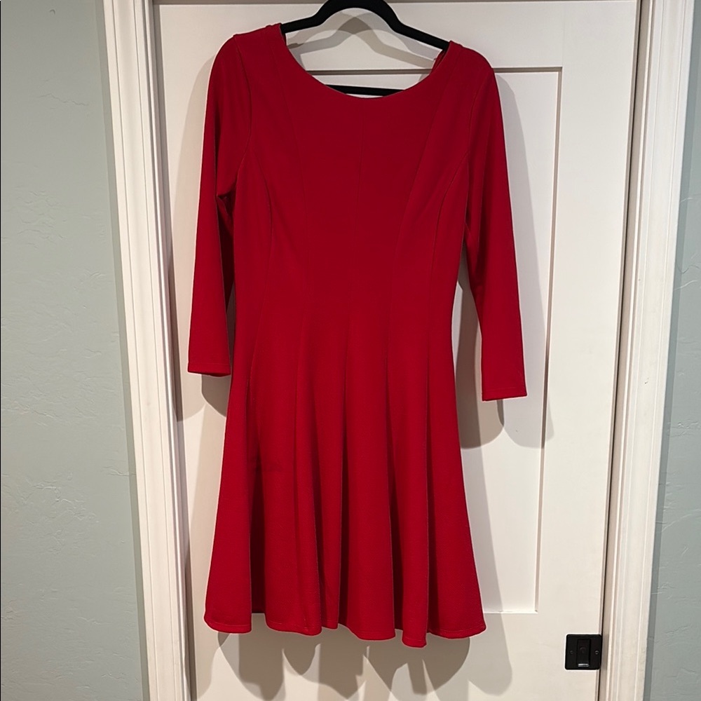 Sunday in Brooklyn Red Long Sleeve Dress